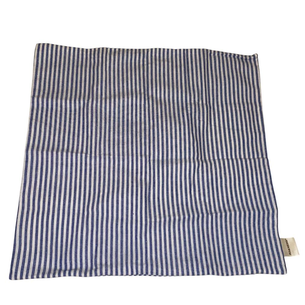 NWOT Blue Striped 17" x 17" Single Decorative Nautical Coastal Chic Pillow Cover